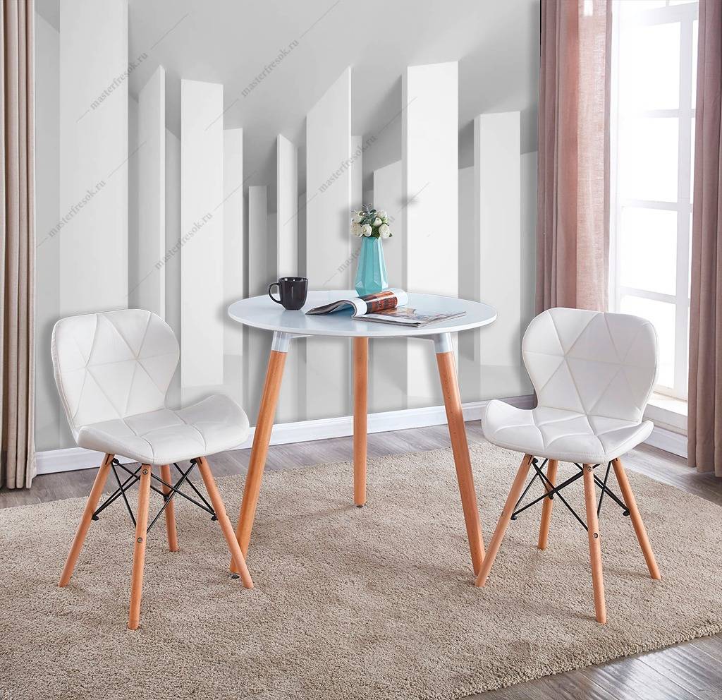 Фотообои 3д серые колонны  10-826