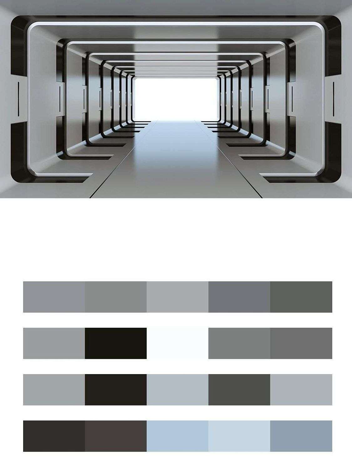 Квадратный тоннель 3д  9-1593