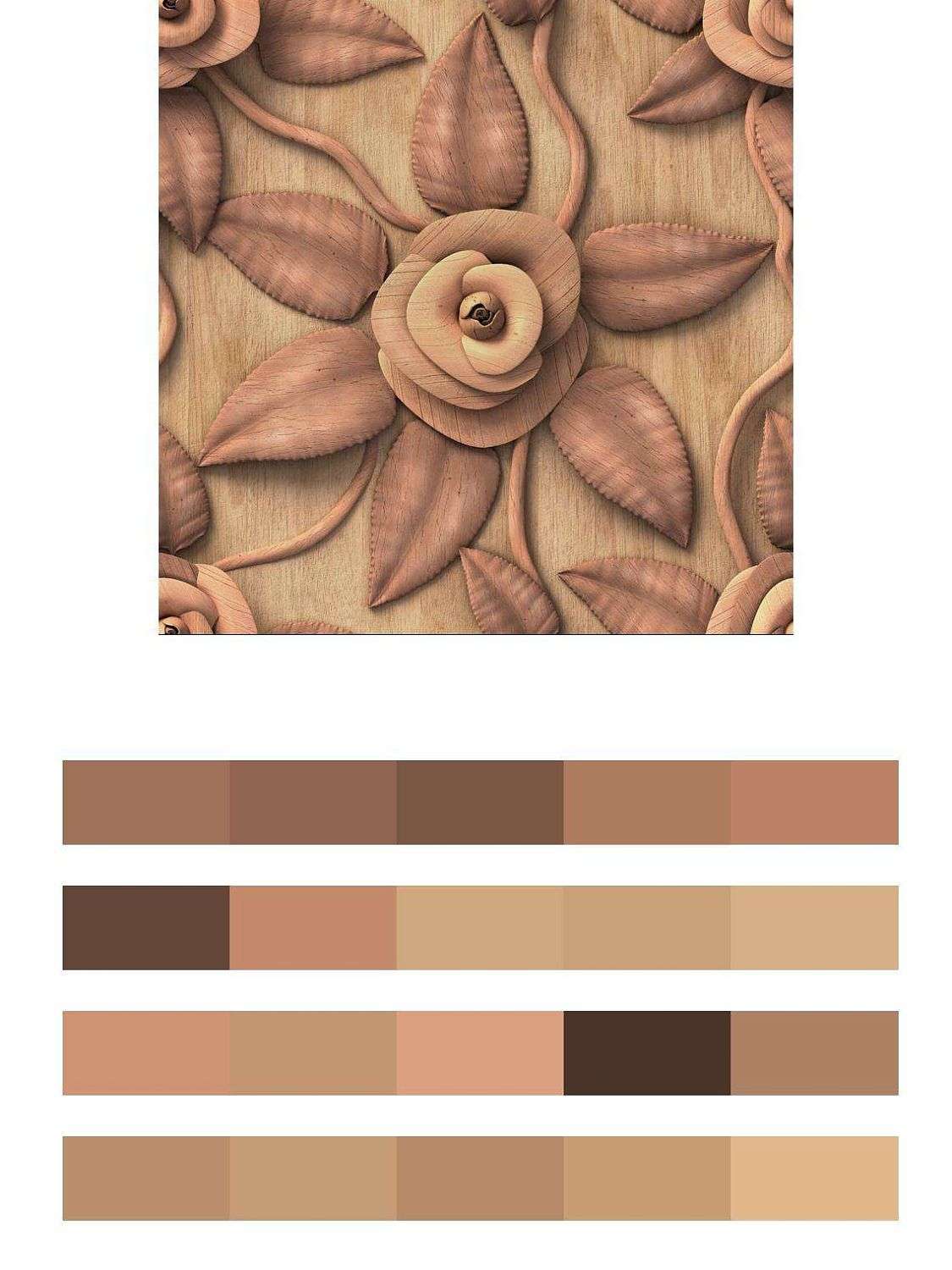 Коричневый цветок  9-014