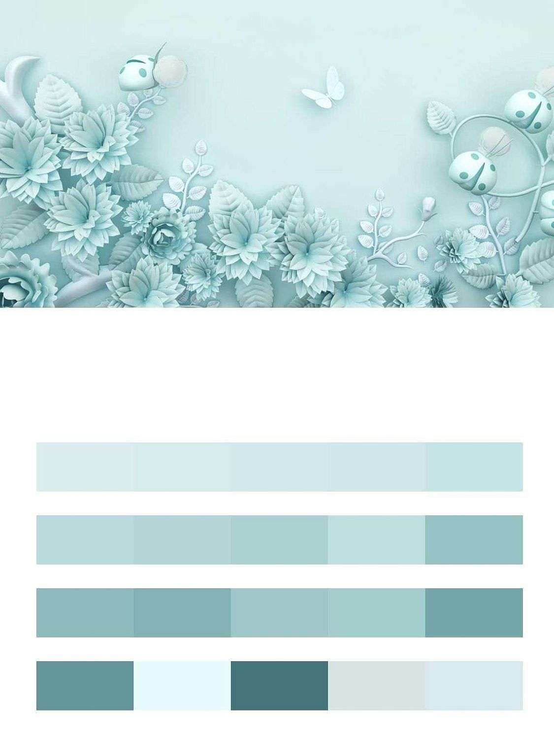 3д бирюзовый фон  10-644