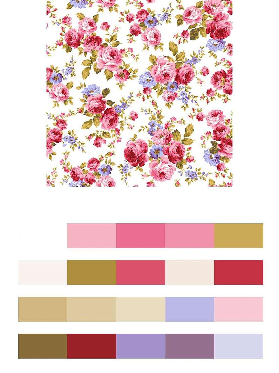 Розовые цветы фон на стену  9-087