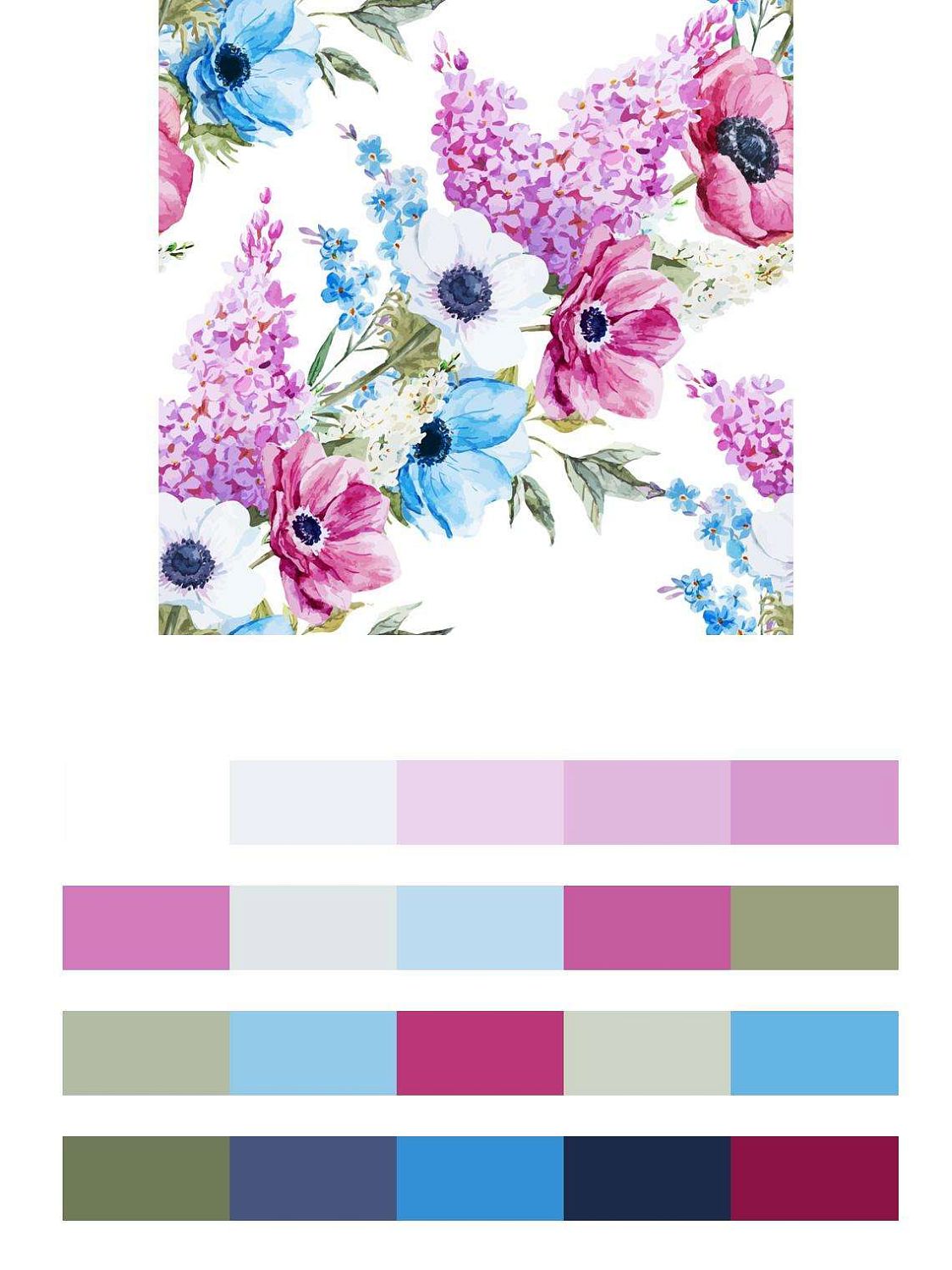 Букет розовый и голубой  9-089