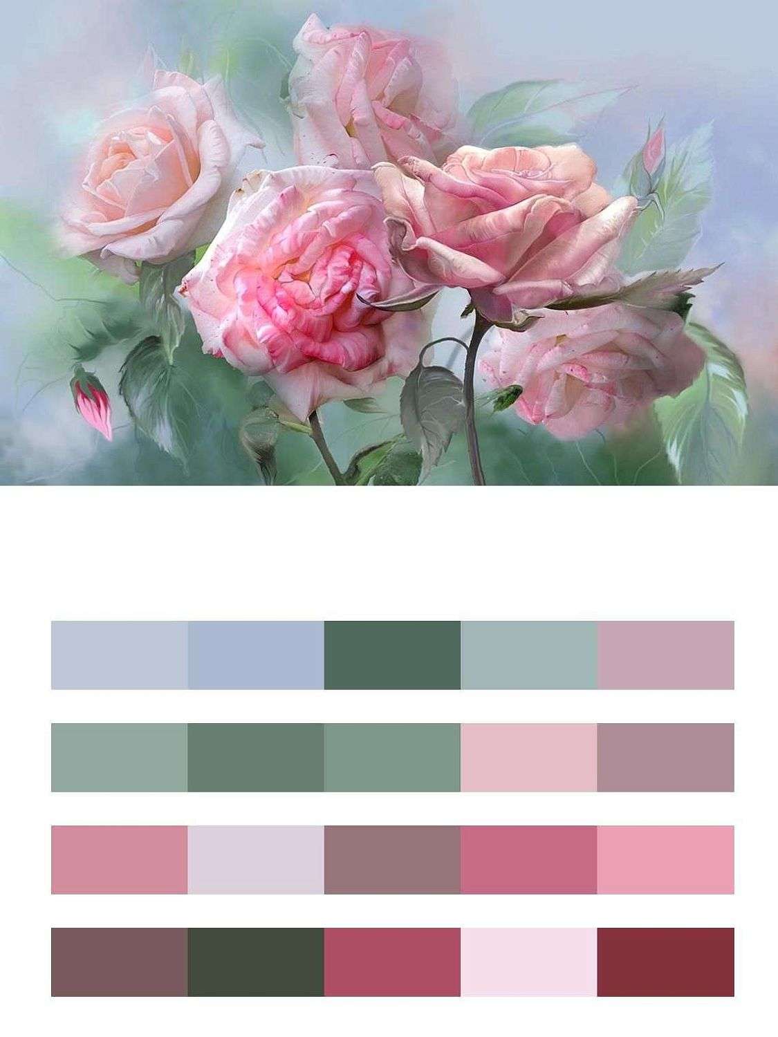 Яркие розы  13-266