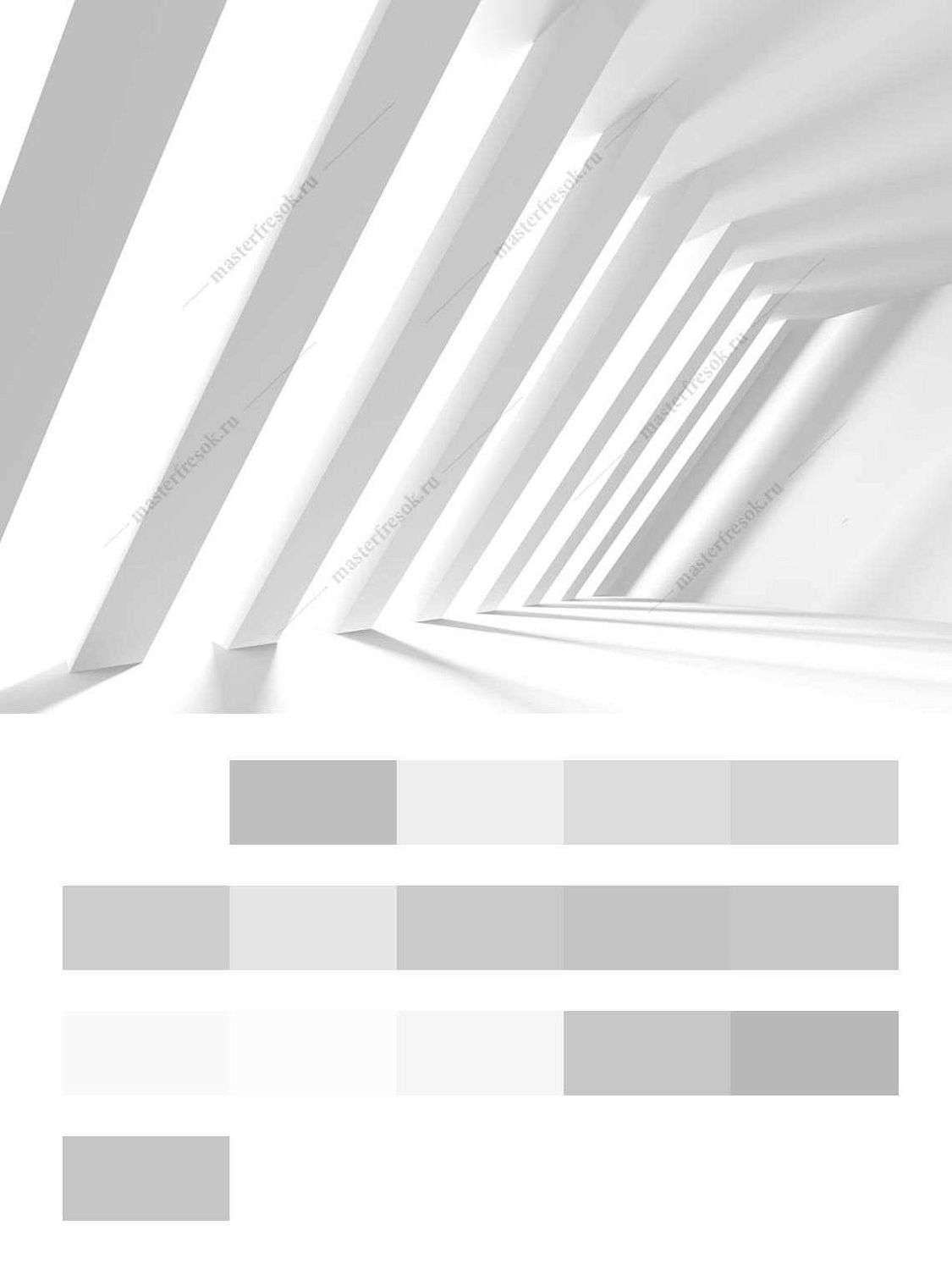 Белый тоннель 3д  10-942