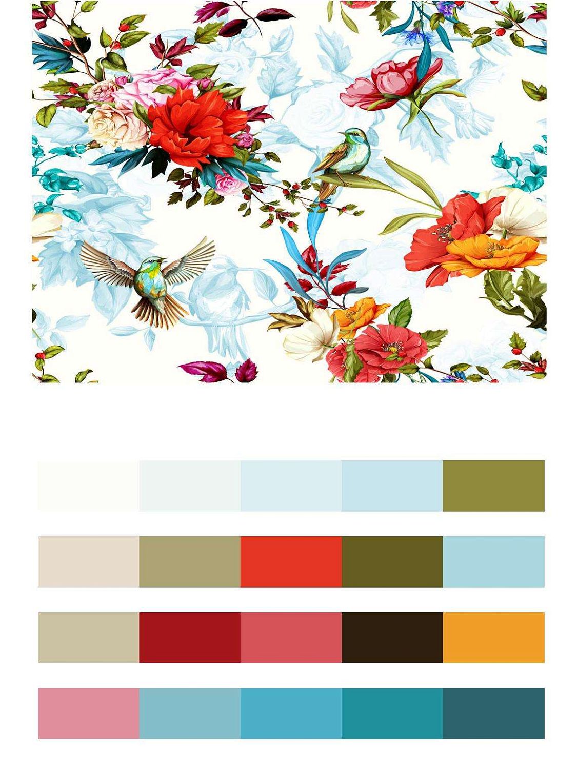 Цветы фон в интерьер  9-091