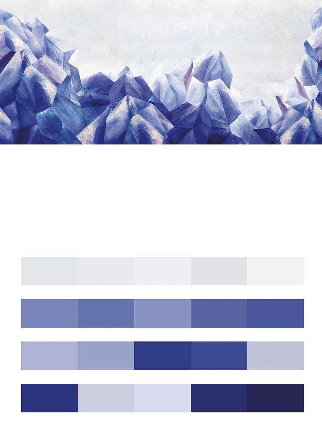 3д Кристаллы акварелью  9-1262