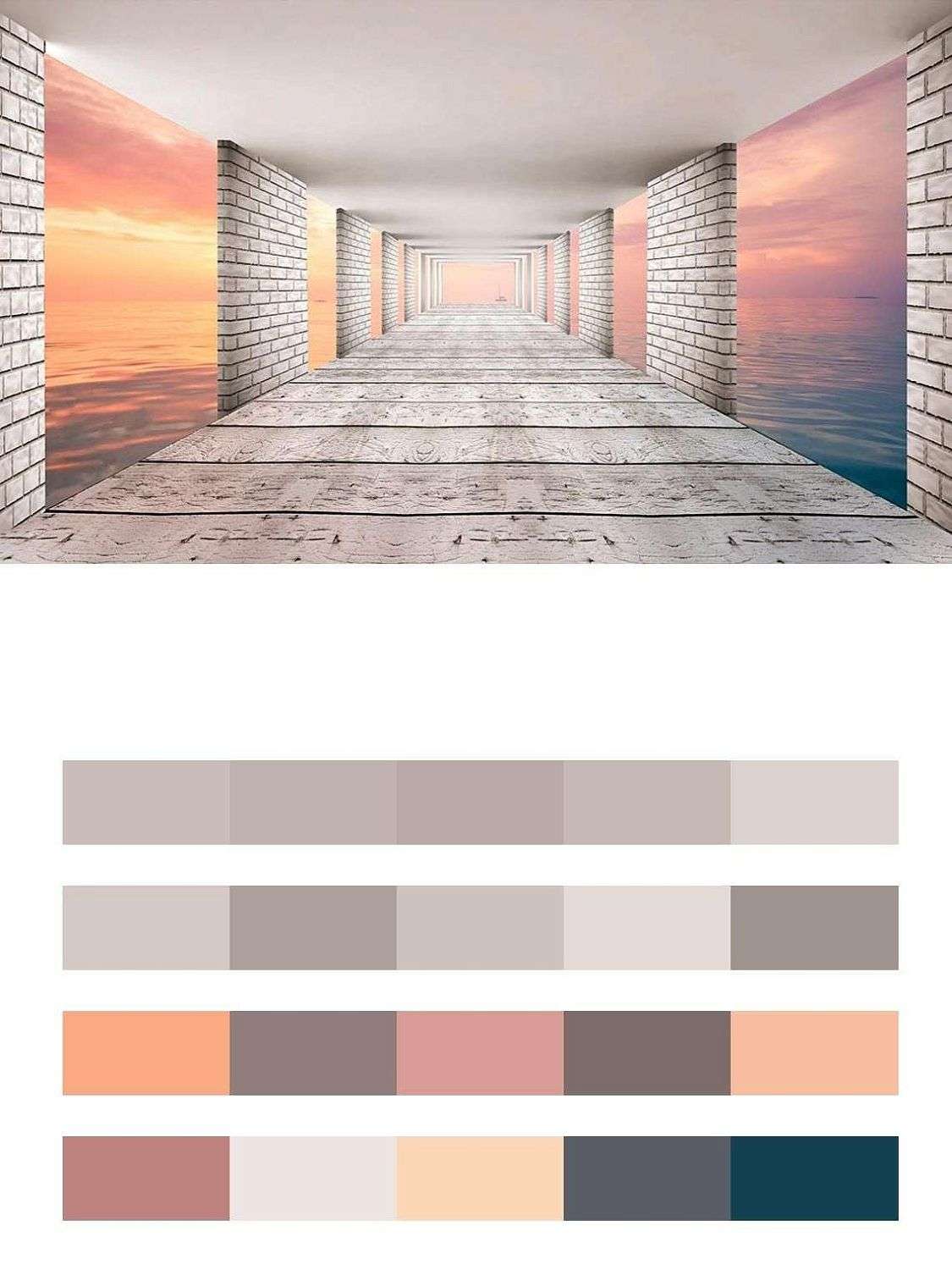 3д Закат в тоннеле  9-1186