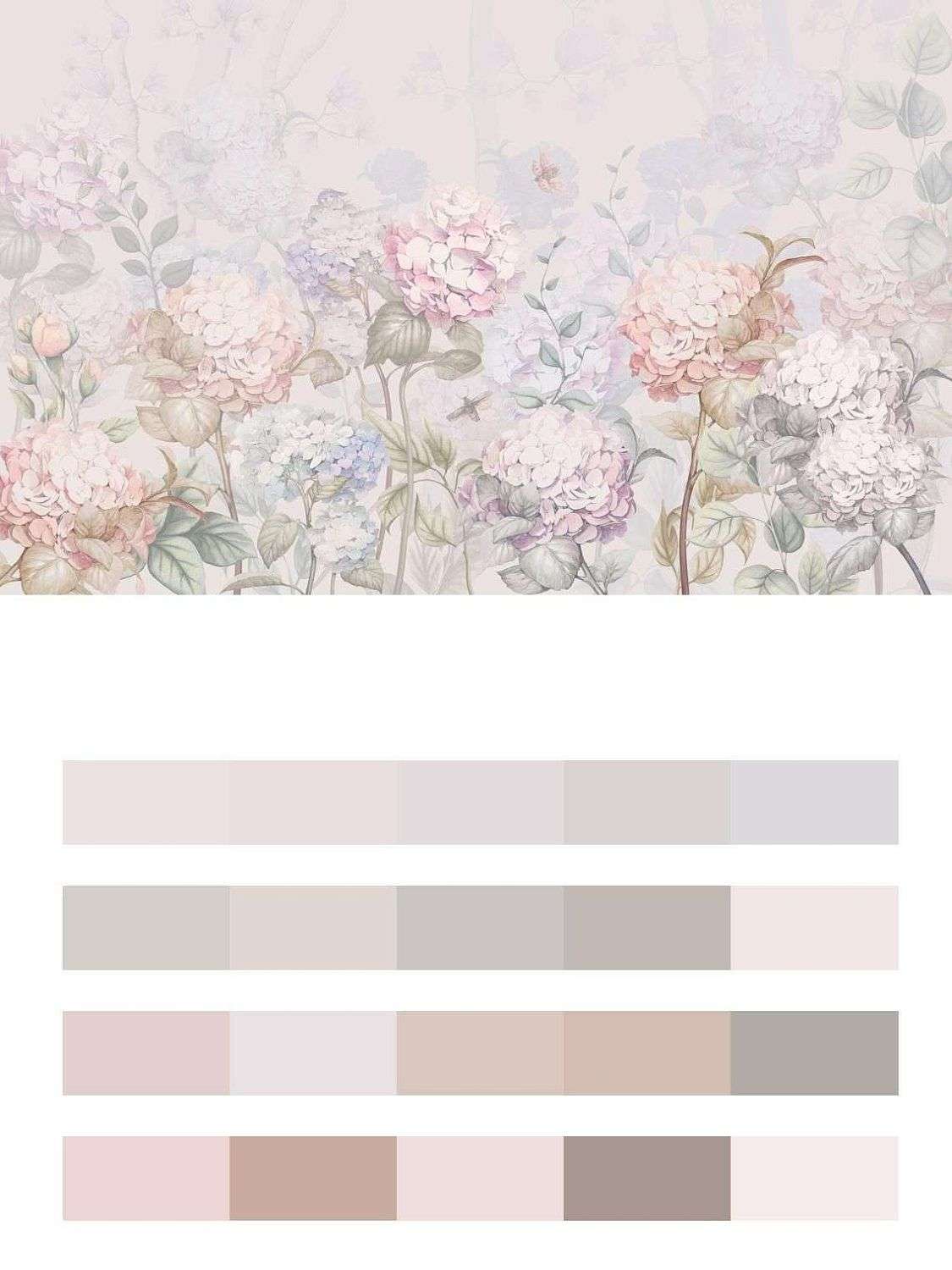 Розовые гортензии  13-110