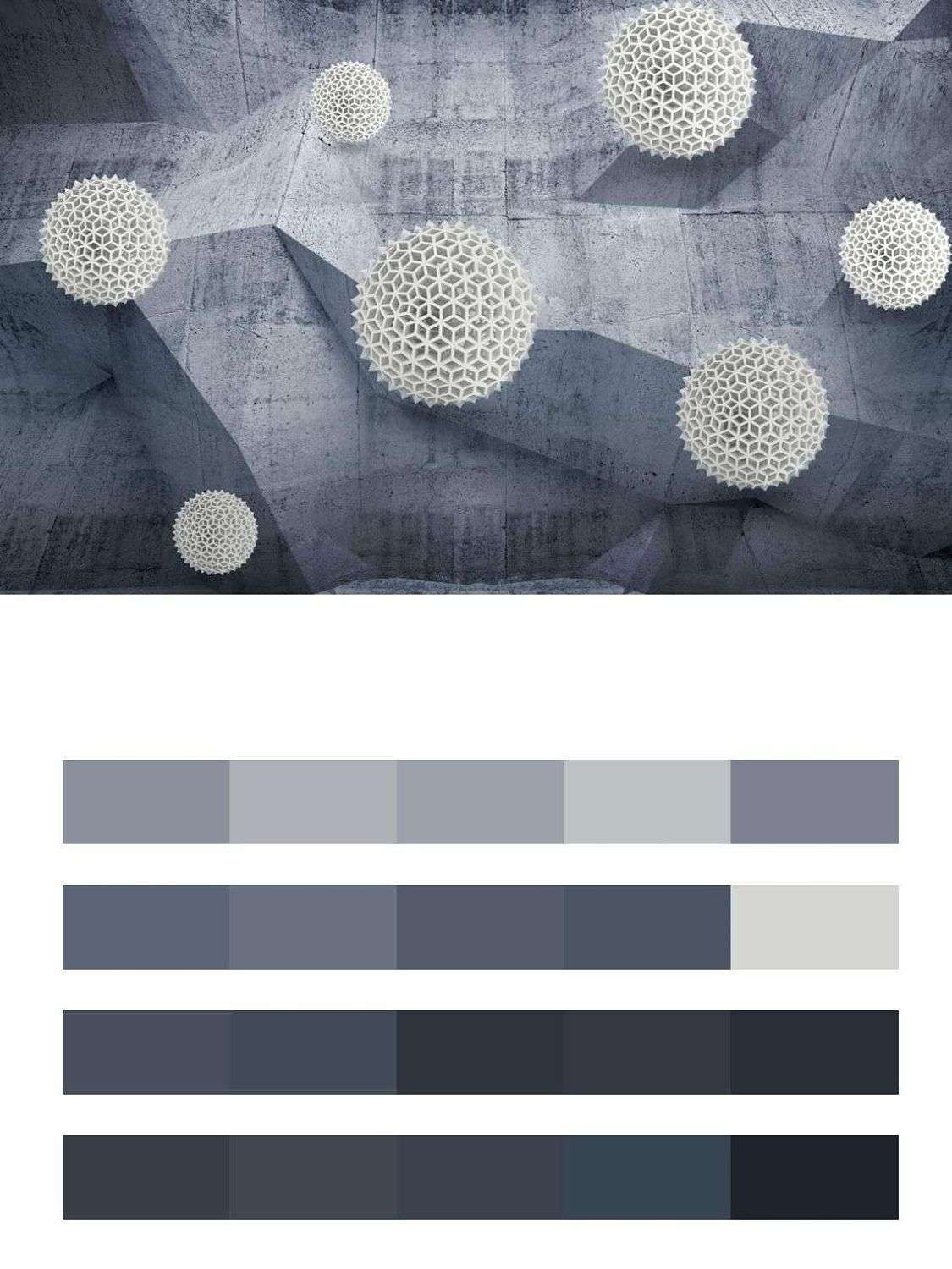 3д шары на бетоне  10-656