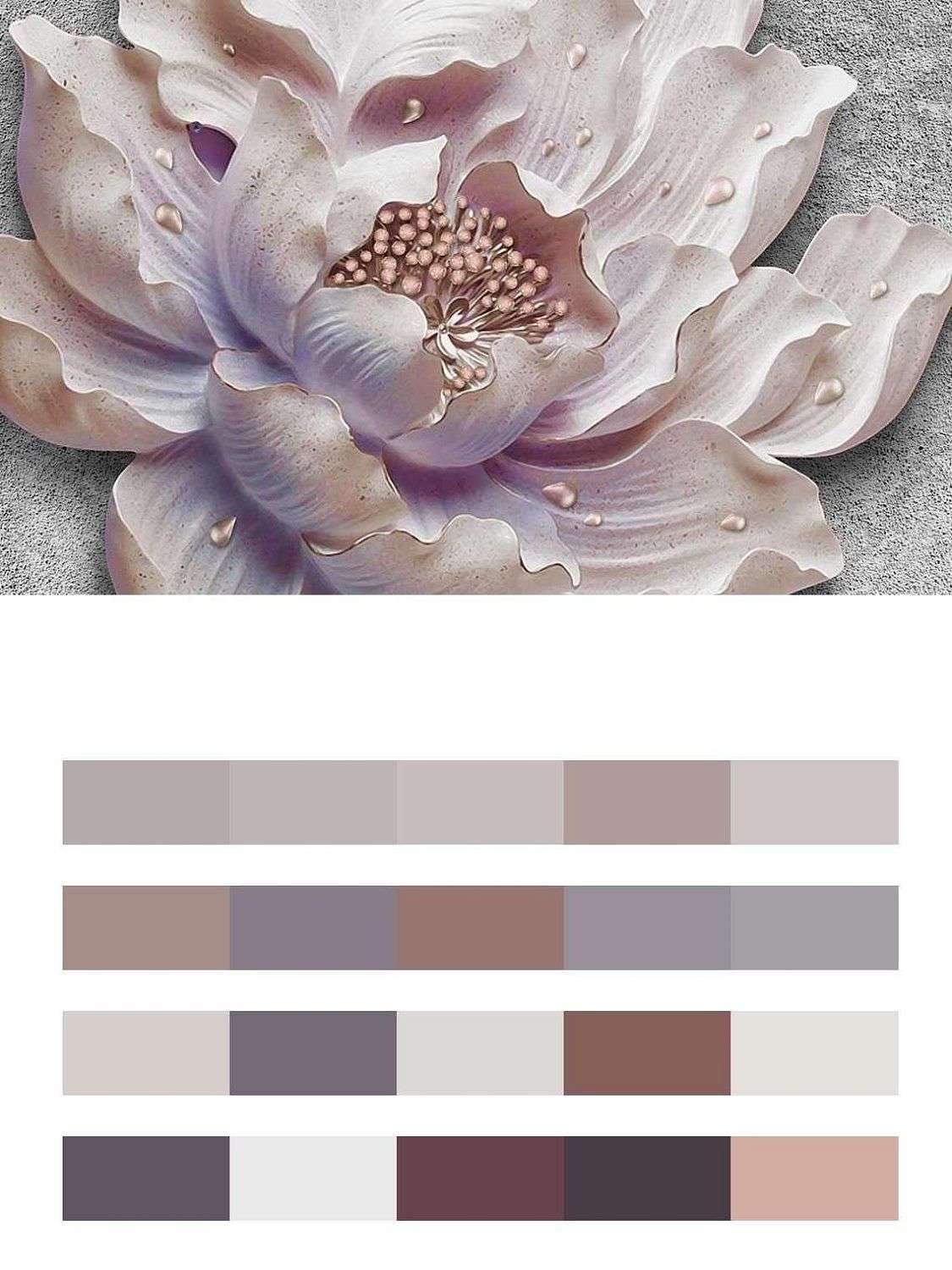 3д цветок  10-713