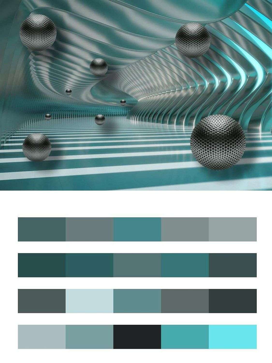 3д Черные шары  10-911