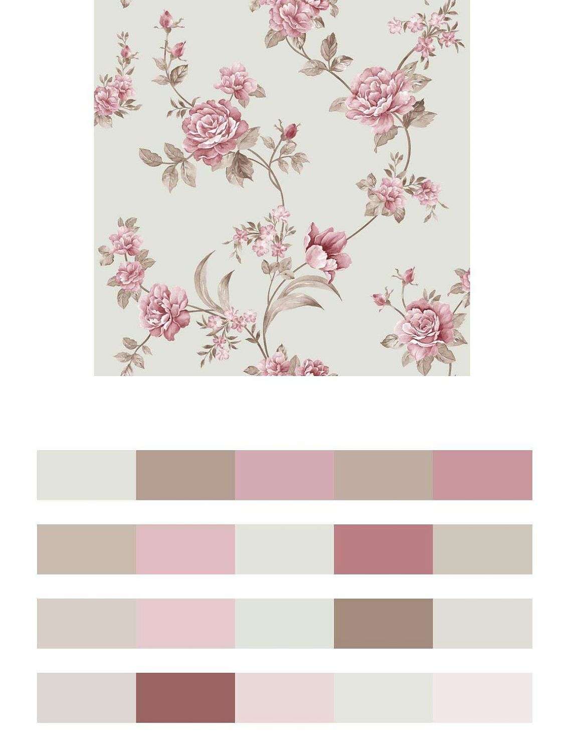 Розовые цветы в спальню  9-093