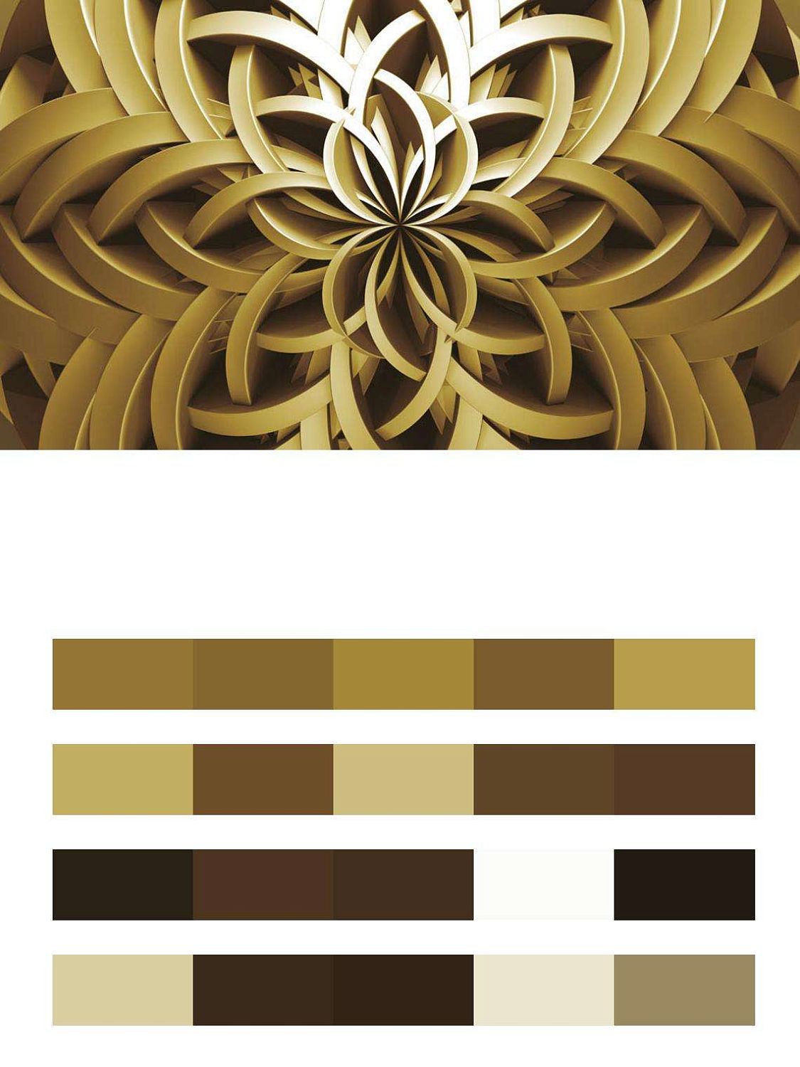 3д абстракция цветочный орнамент  9-024