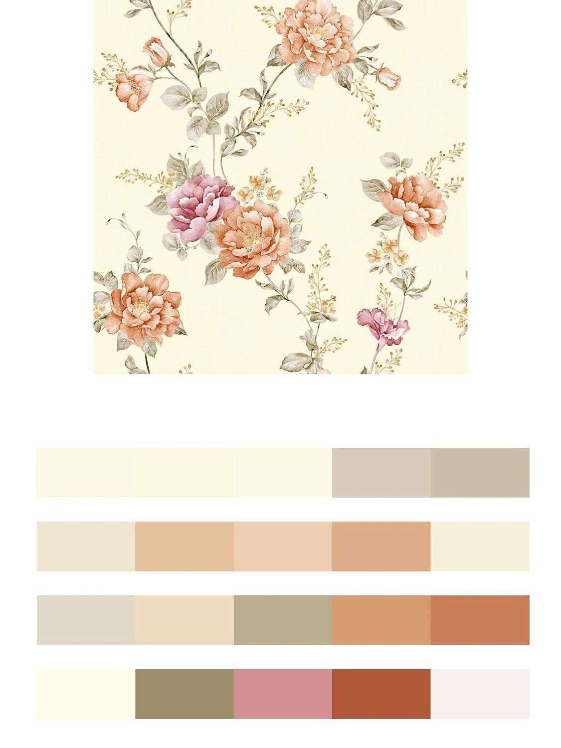 Нежные цветы на стену  9-092