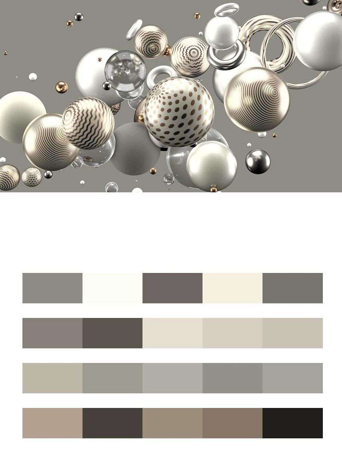 3д серебряные шары  10-827