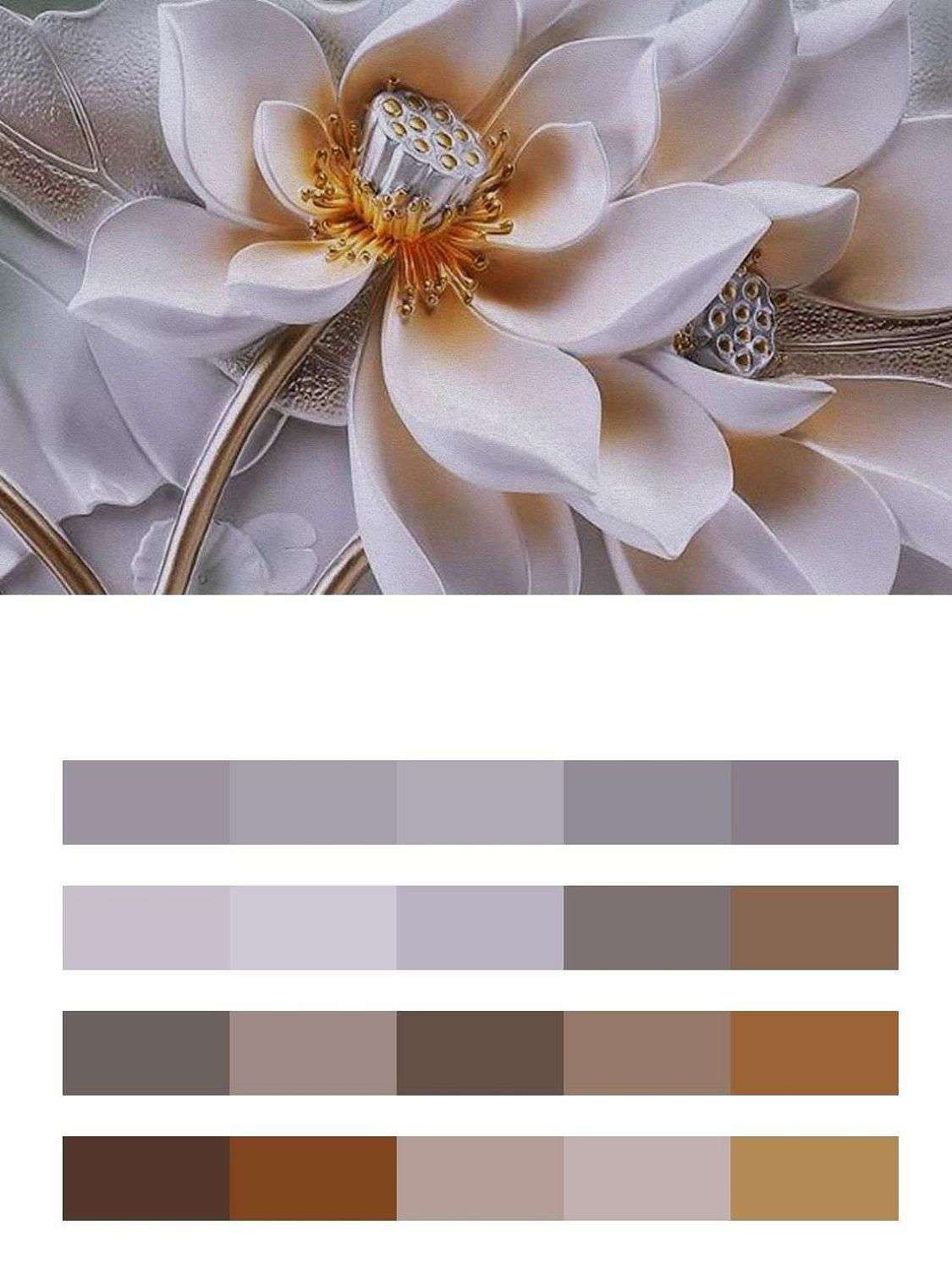 3д Нежная магнолия  10-858