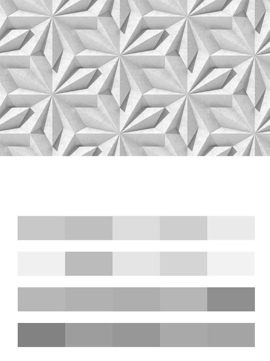 Белый узор 3д  9-1584