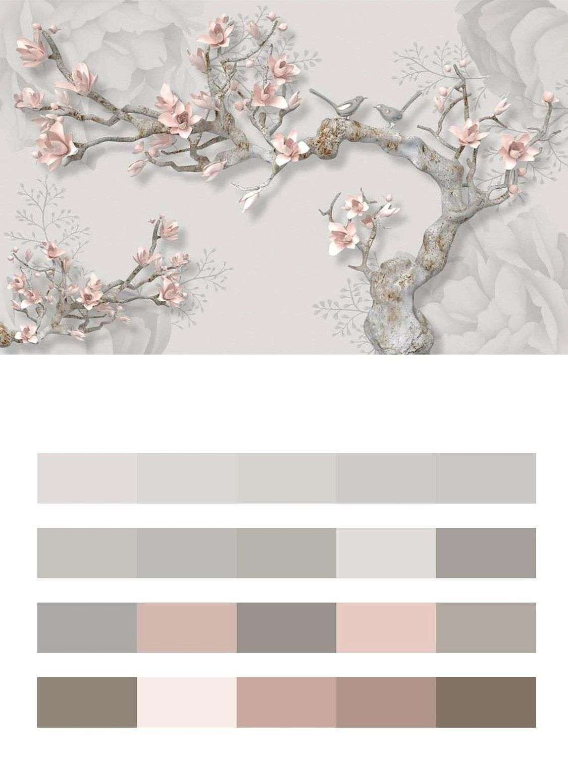 3д Сакура с розовыми лепестками  10-927