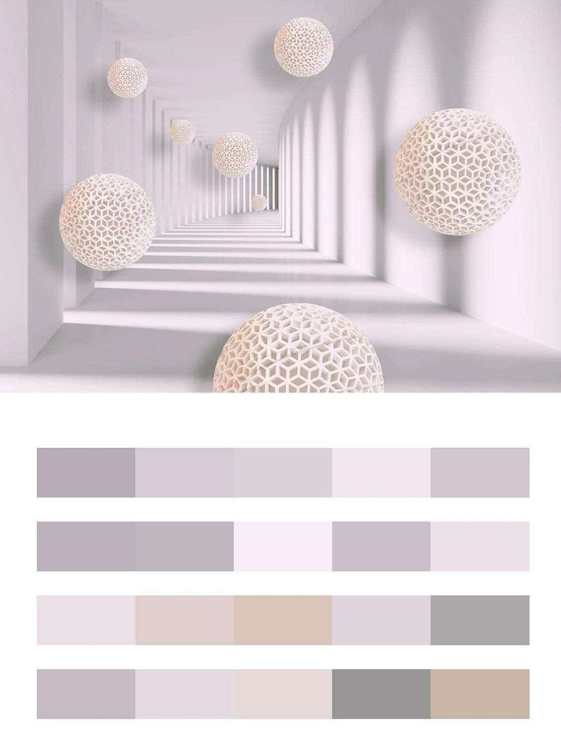 3д тоннель с шарами  10-653