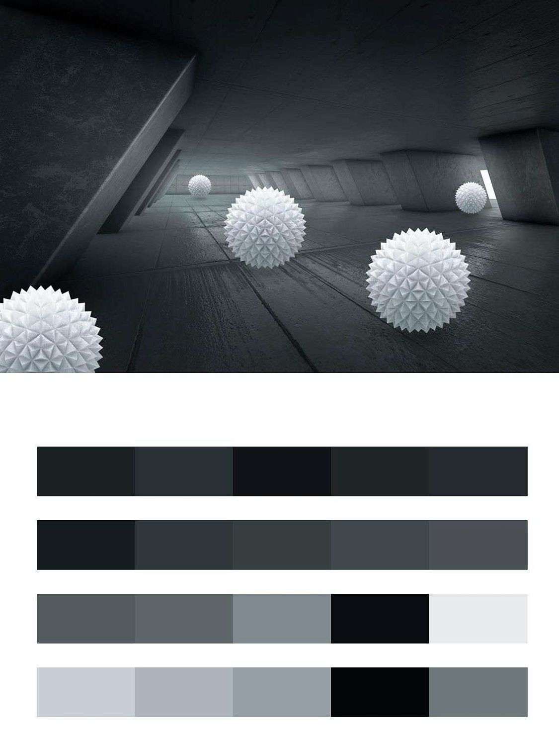 Черный фон 3д  10-913