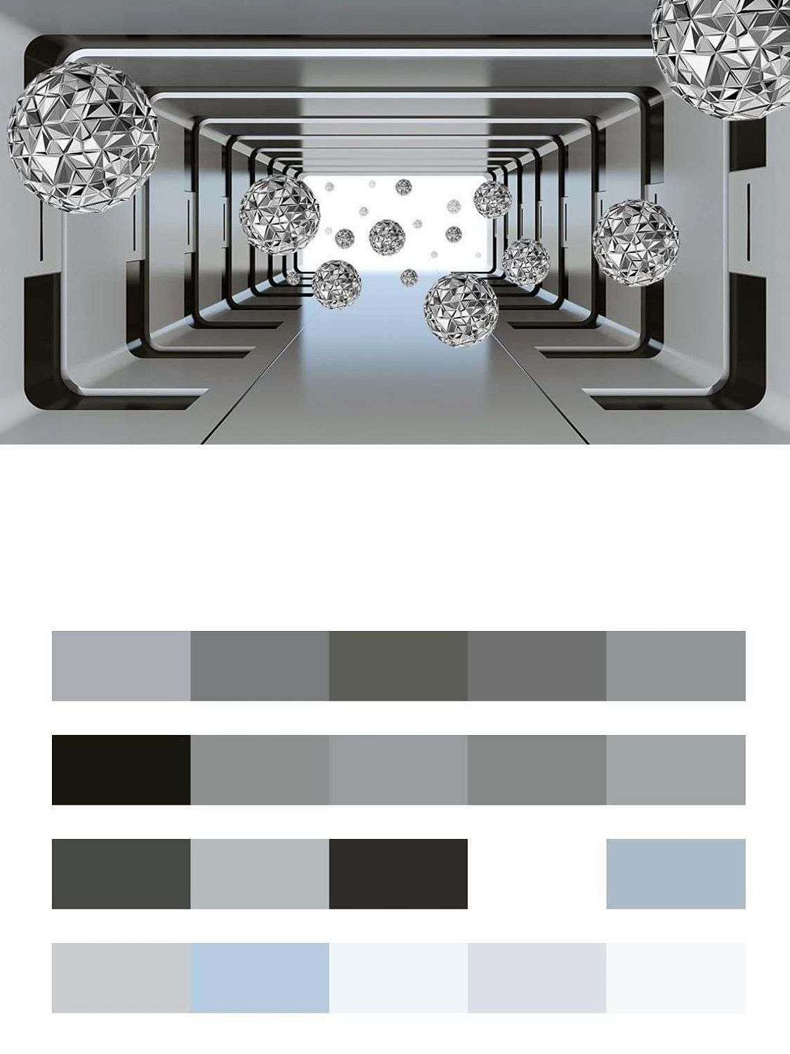 Тоннель 3д с шарами  9-1594