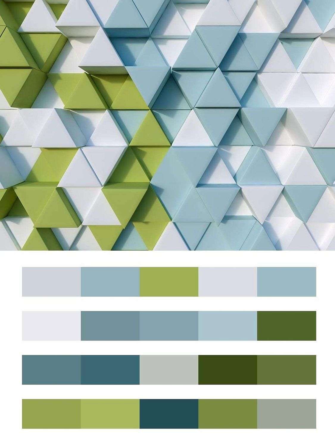 Треугольный фон 3д  9-1491