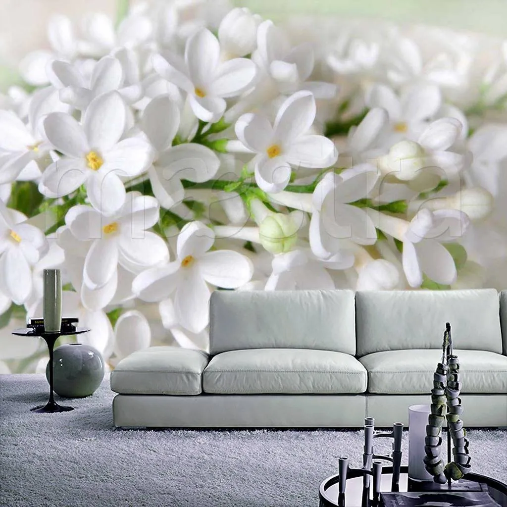 Фотообои Белая воздушная сирень  9-169