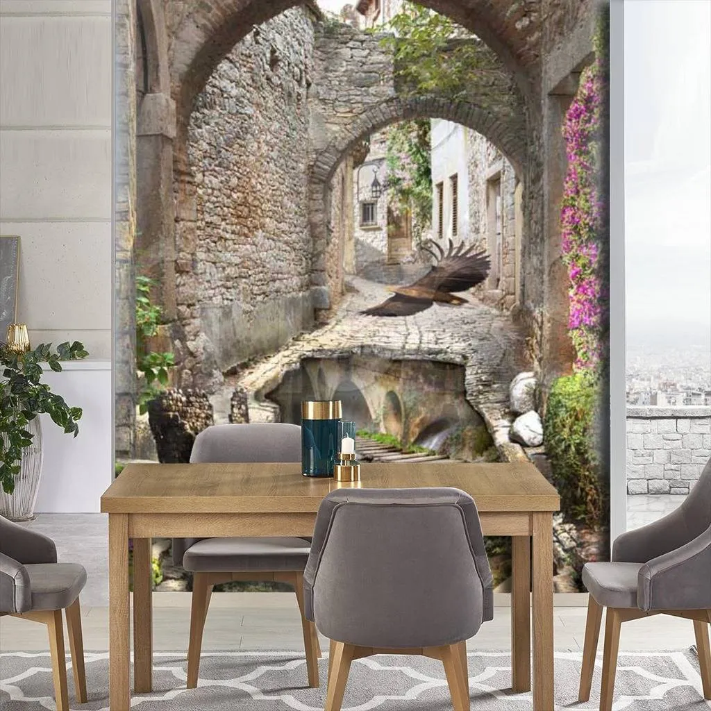 Фотообои в интерьере арка 3д  7-294 фото