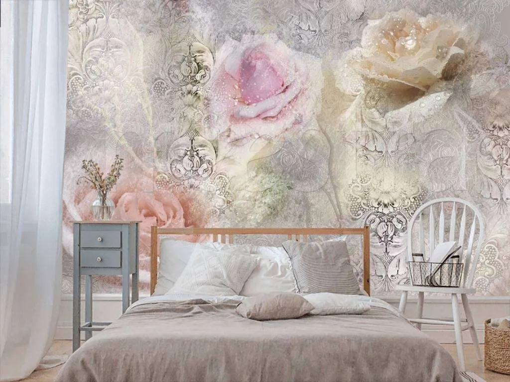 Фотообои Розы с узорами  7-735