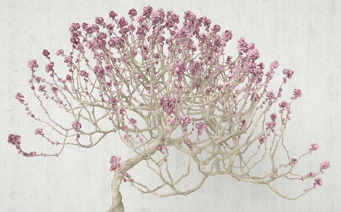 Фотообои в интерьере дерево 3д стереоскопическое  15-395 фото