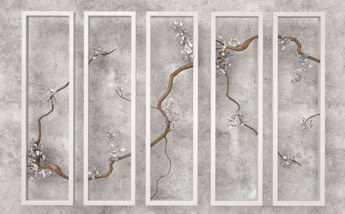 Фотообои в интерьере 3d панель  15-382 фото