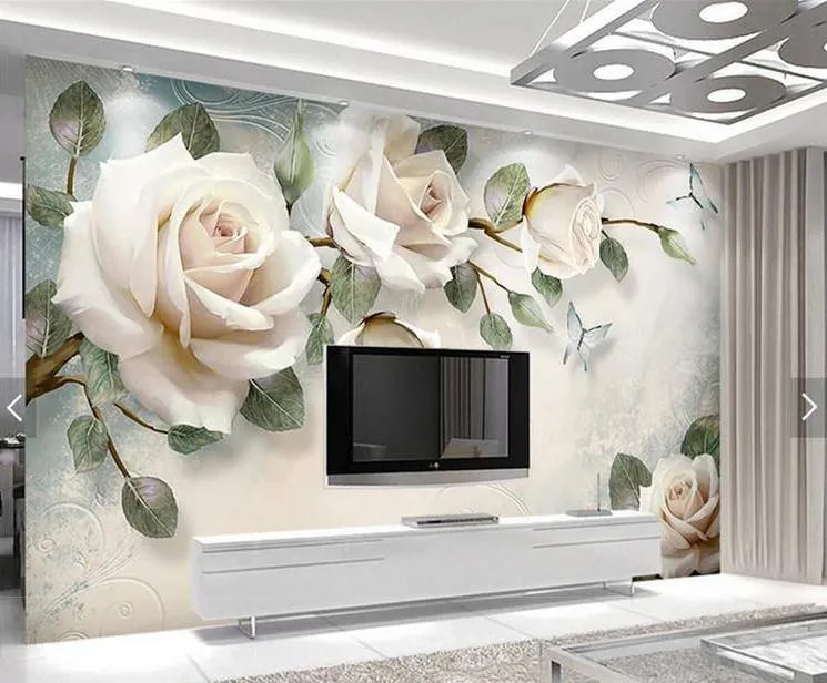 Фотообои Белые розы  10-624