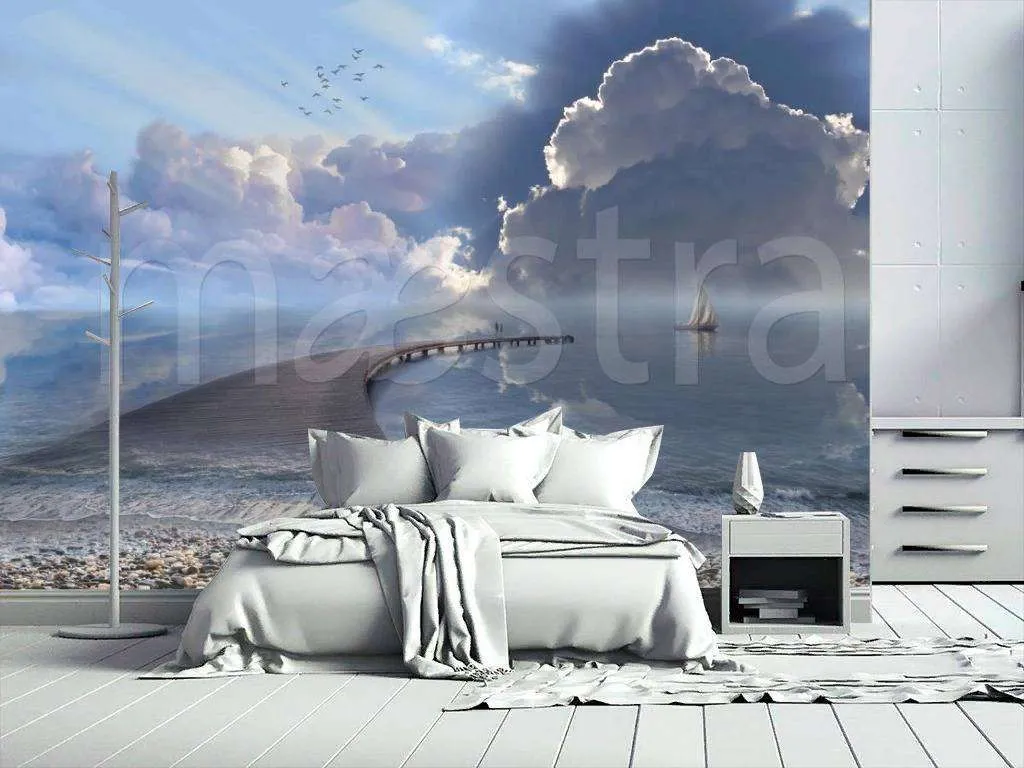 Фотообои в интерьере дорога в облака  7-603 фото
