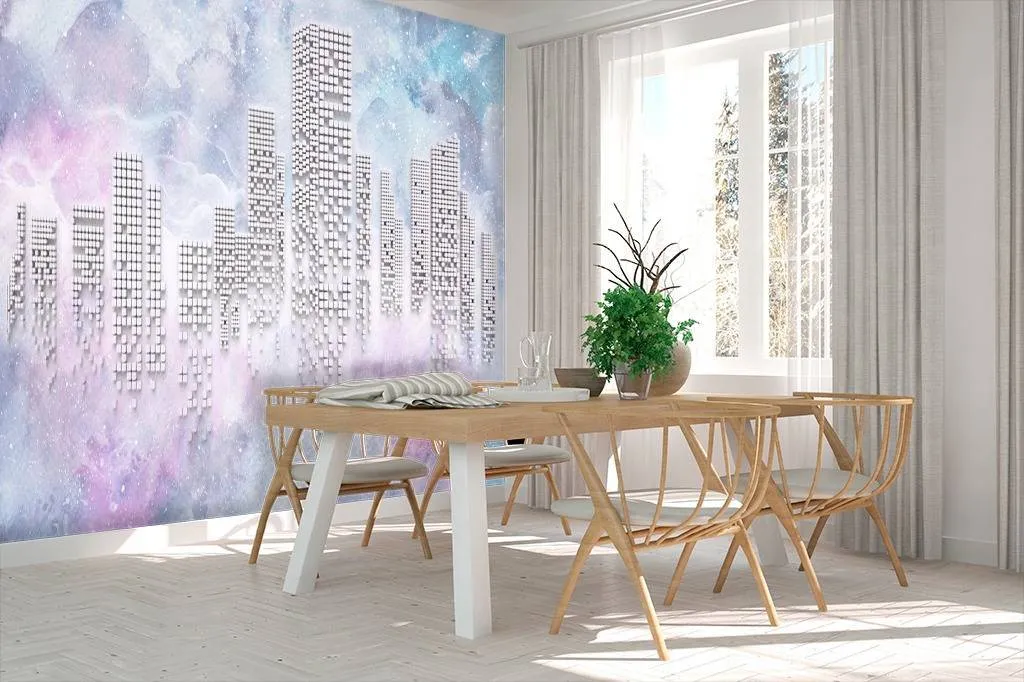 Фотообои Абстракция город 3д  15-459