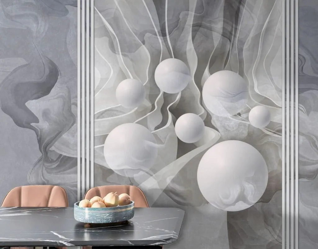 Фотообои в интерьере 3д абстракция  13-702 фото