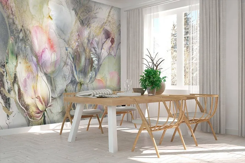 Фотообои Тюльпаны в камне  7-891