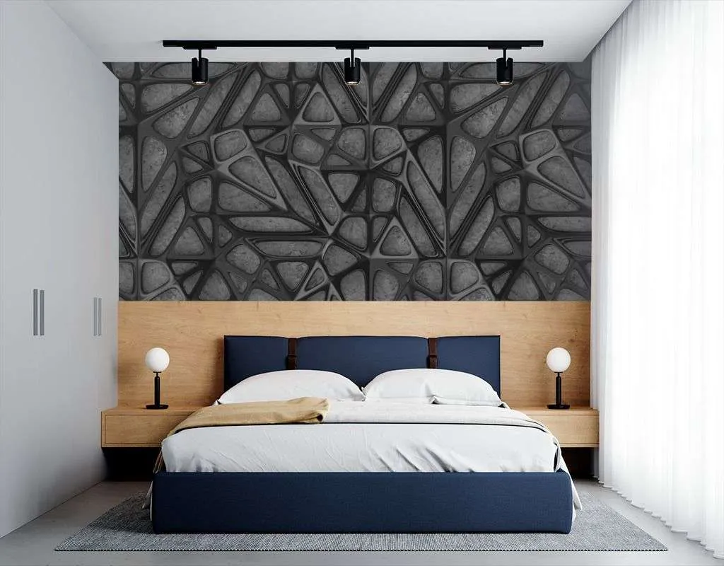 Фотообои в интерьере черное стекло  9-1586 фото