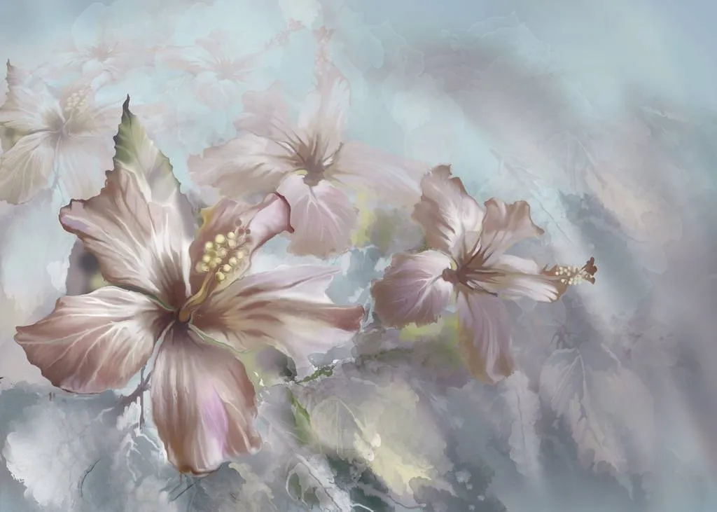 Фотообои в интерьере чайная роза  13-279 фото