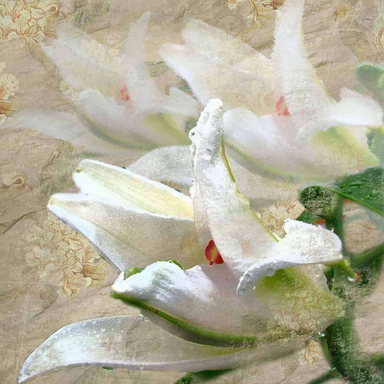 Фотообои в интерьере арт лилии  3-149 фото