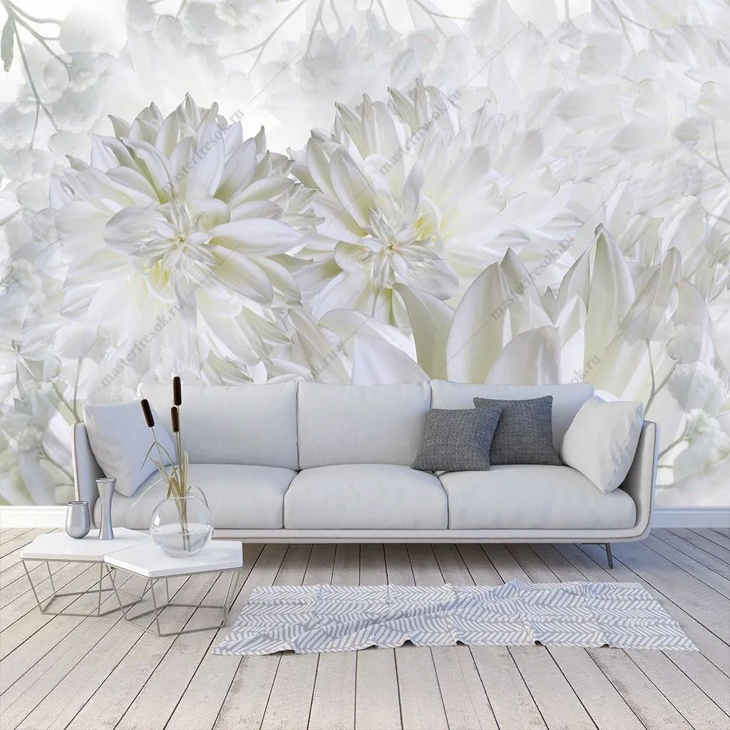 Фотообои Голубой бутон  9-1448