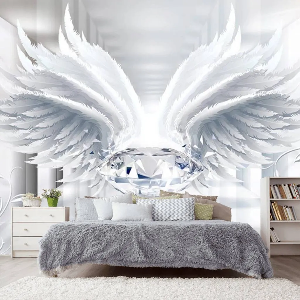 Фотообои 3д тоннель и крылья  15-447