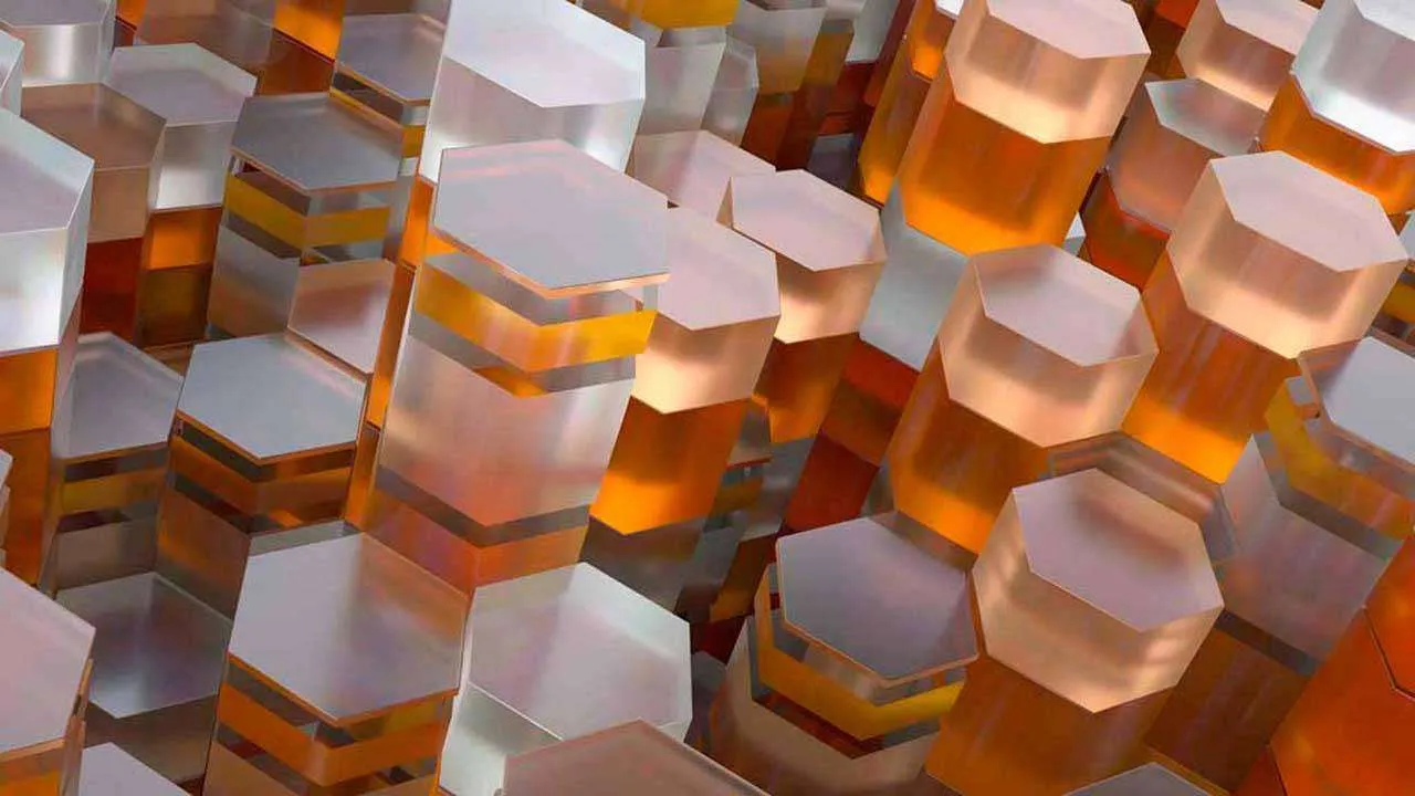 Фотообои в интерьере соты 3d  10-434 фото