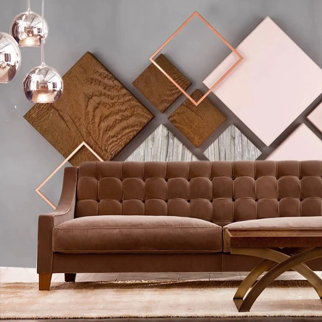 Фотообои 3д стереоскопические розовые квадраты  15-366