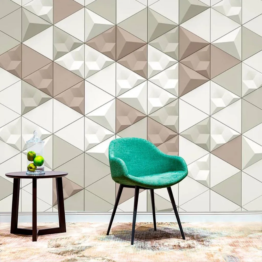 Фотообои Треугольная мозаика 3д  15-457