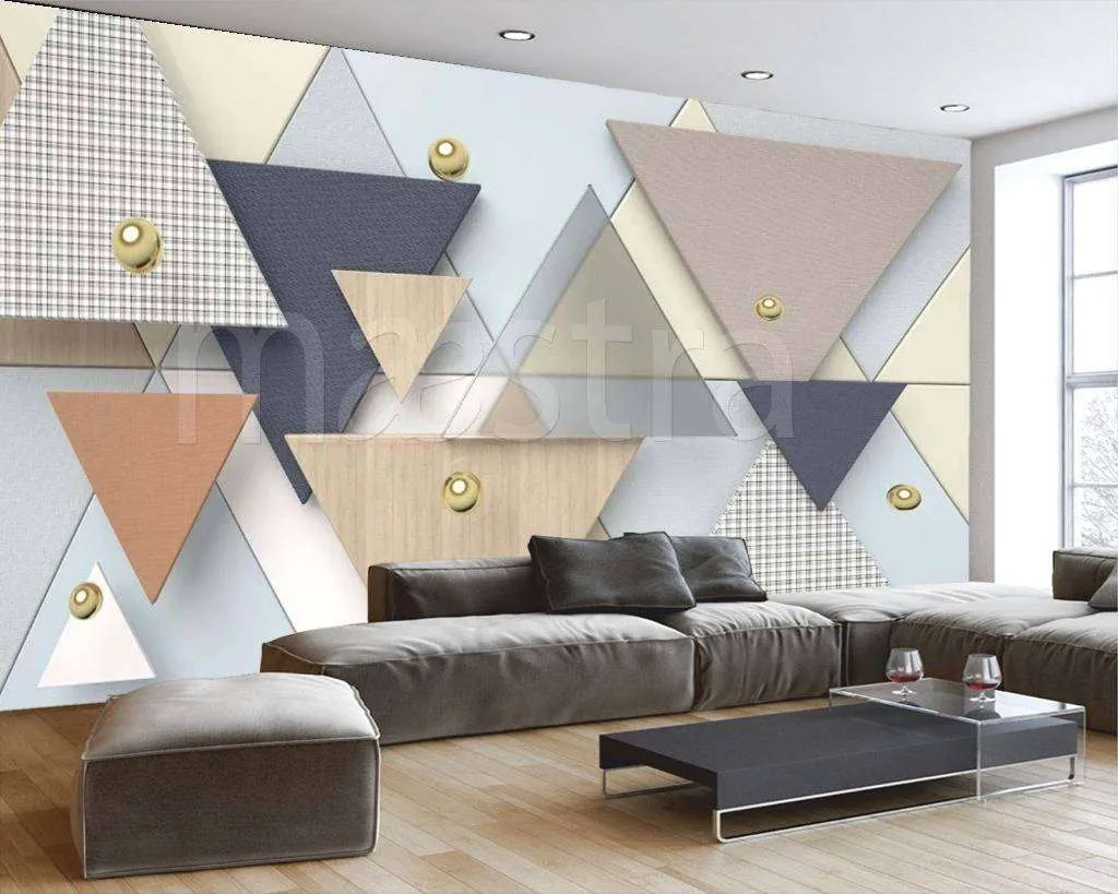 Фотообои 3д стереоскопический геометрический треугольник  15-012