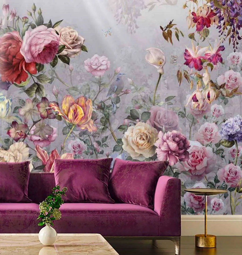 Фотообои Разноцветные розы  7-417