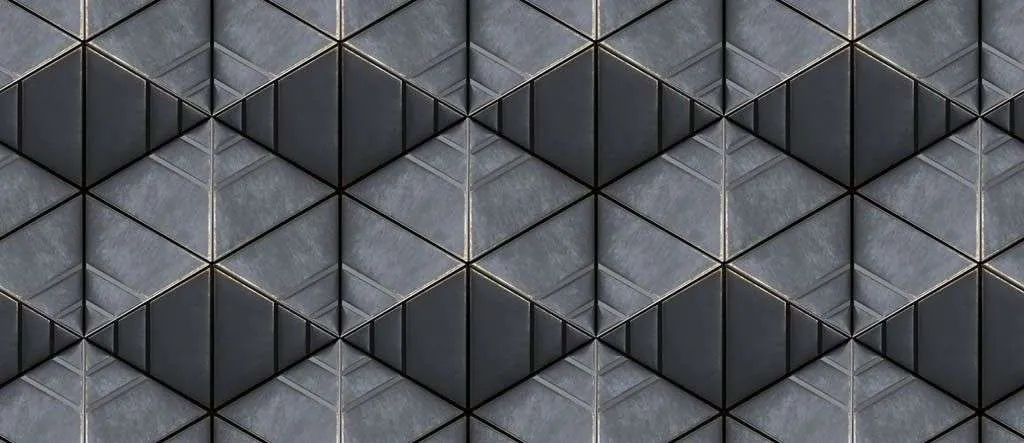 Фотообои в интерьере геометрическая плитка  9-1577 фото