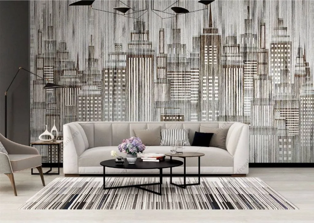 Фотообои Город в полоску  15-842