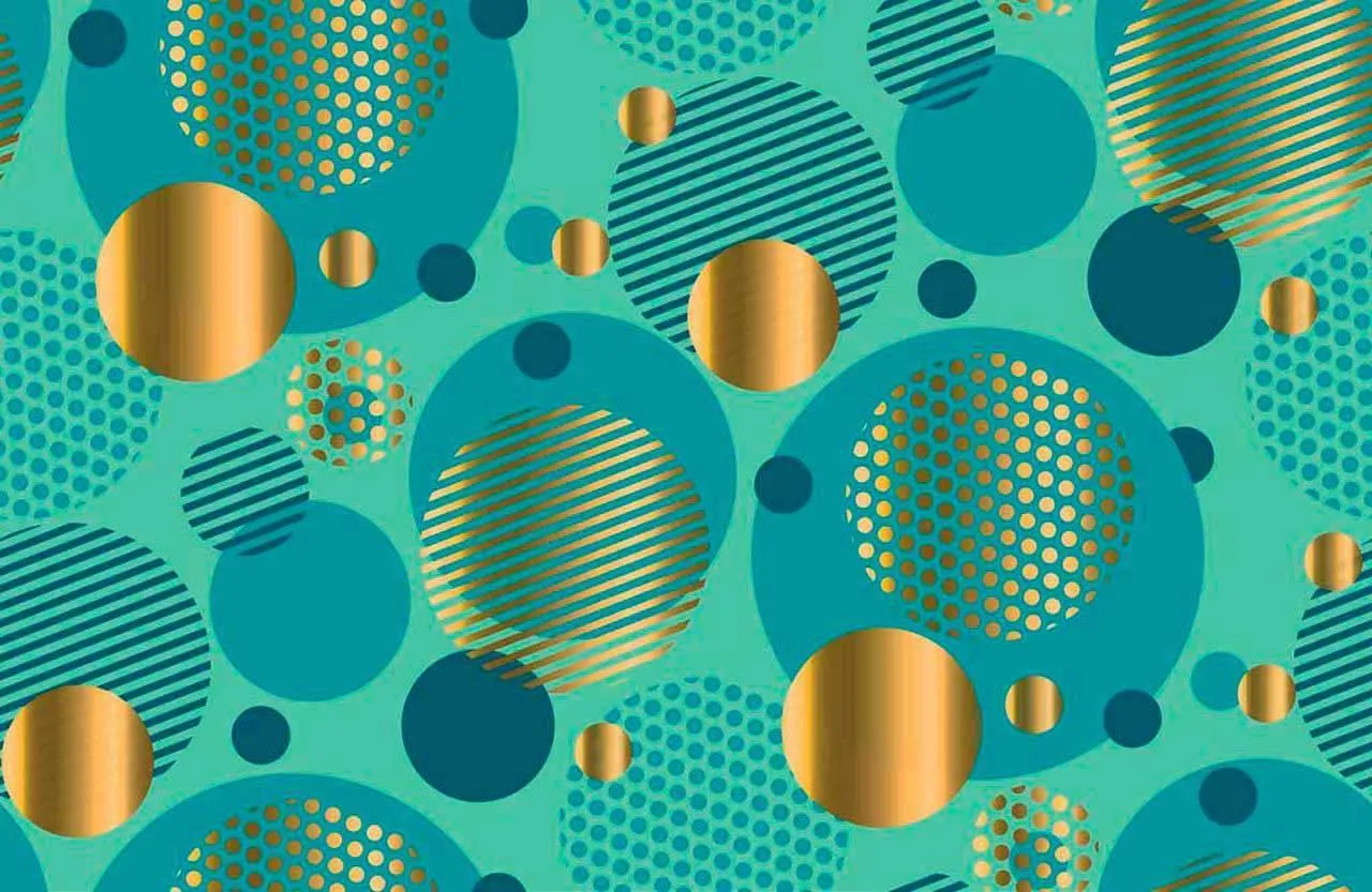 Фотообои в интерьере геометрические круги  10-386 фото