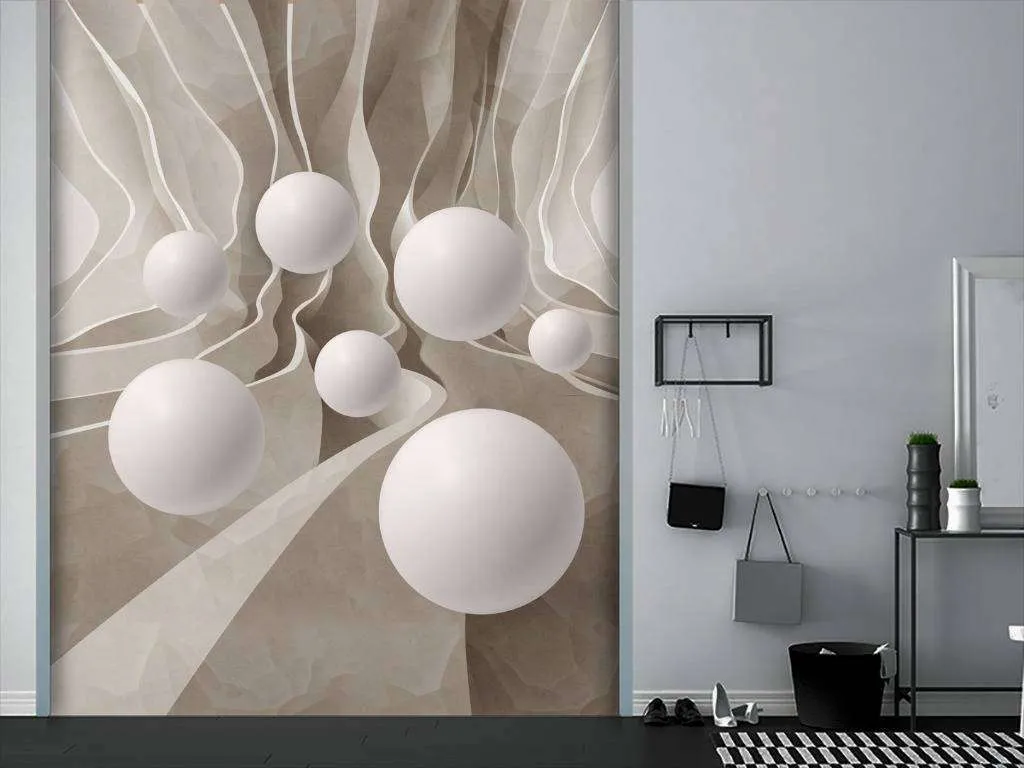 Фотообои в интерьере дорога с шариками  10-600 фото